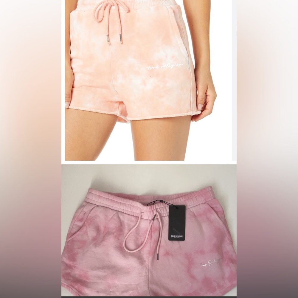 True Religion Fleece Tie-Dye Shorts